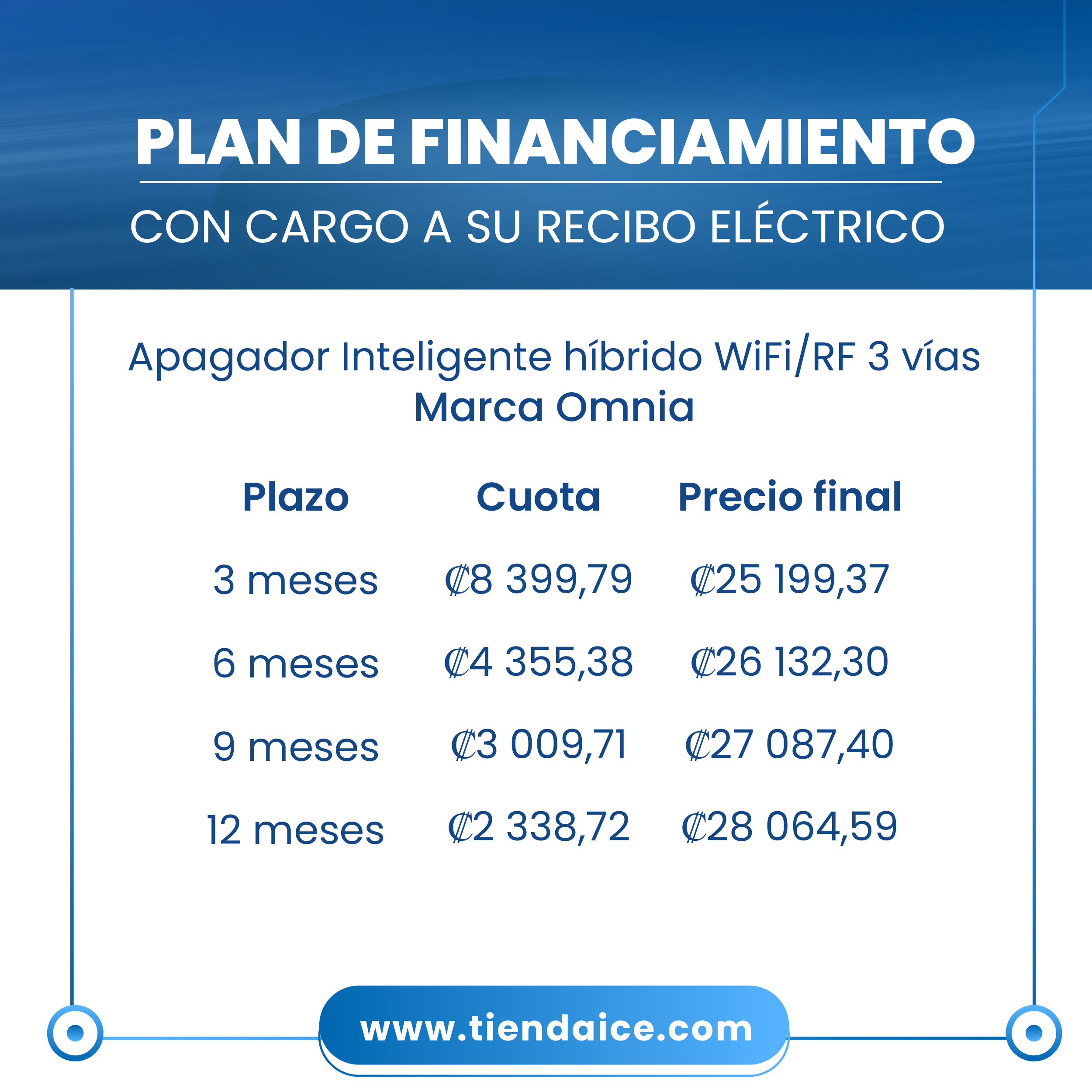 Apagador Inteligente WiFi/RF 3 Vías OMNIA