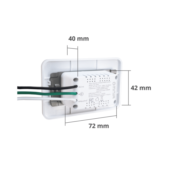 Tomacorriente Inteligente Omnia WiFi con USB - Image 6