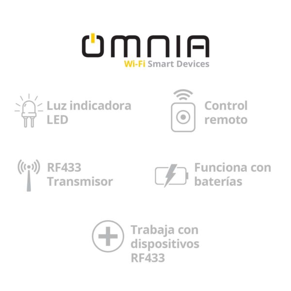 Control Remoto Omnia de Llavero RF - Image 5