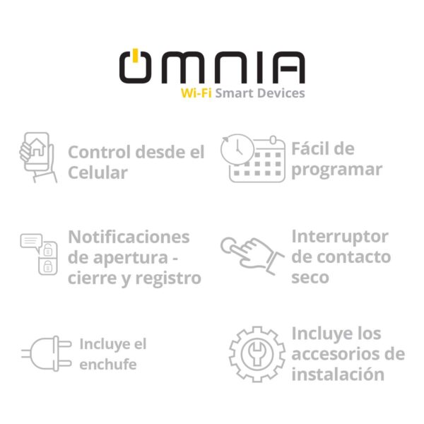 Controlador de puerta de garaje Omnia inteligente WiFi - Kit Completo - Image 5