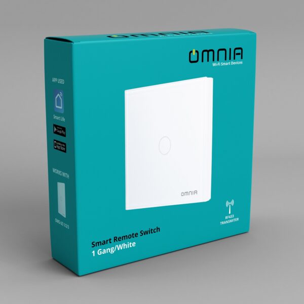 Apagador (Auxiliar) Inalámbrico Omnia RF 1 Vía