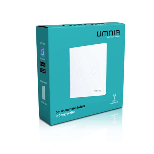Apagador (Auxiliar) Inalámbrico Omnia RF 2 Vías