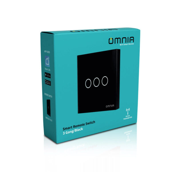 Apagador (Auxiliar) Inalámbrico Omnia RF 3 Vías