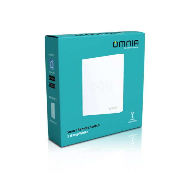 Apagador (Auxiliar) Inalámbrico Omnia RF 3 Vías - Image 3