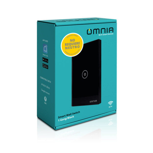 Apagador Inteligente Omnia híbrido WiFi/RF 1 Vía - Image 3