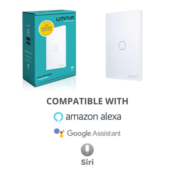 Apagador Inteligente Omnia híbrido WiFi/RF 1 Vía - Image 11