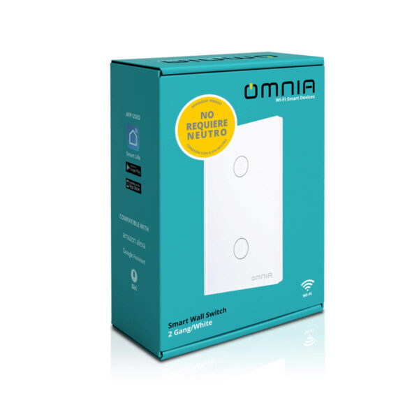 Apagador Inteligente Omnia híbrido WiFi/RF 2 Vías