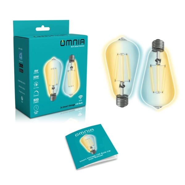 Bombillo Vintage Omnia CW Inteligente WiFi - 2Pack - Image 3