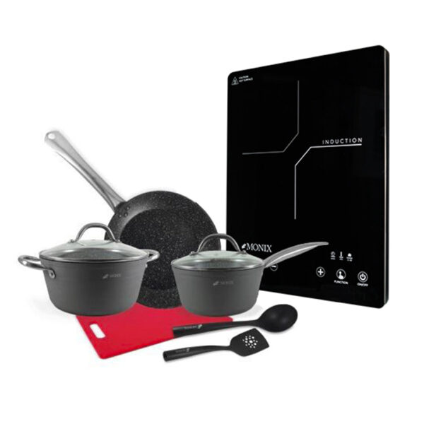 Combo Monix Plantilla Induccion 1 Disco + Set Ollas 9 pzs