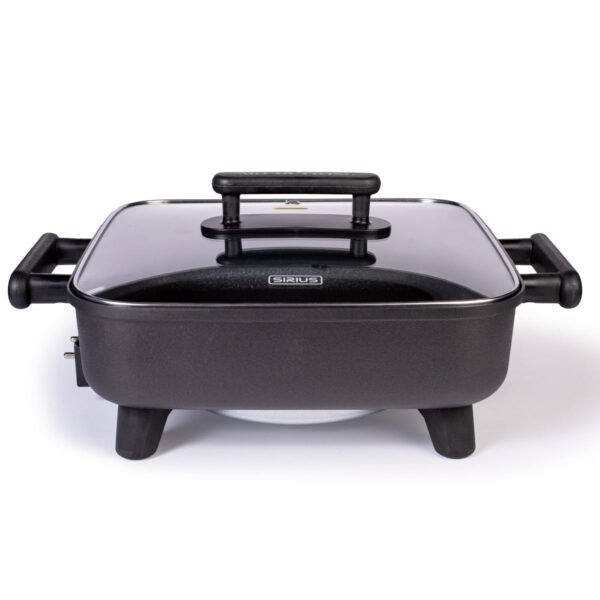 Sartén Eléctrico Sirius Teflón Tapa Vidrio - 12"