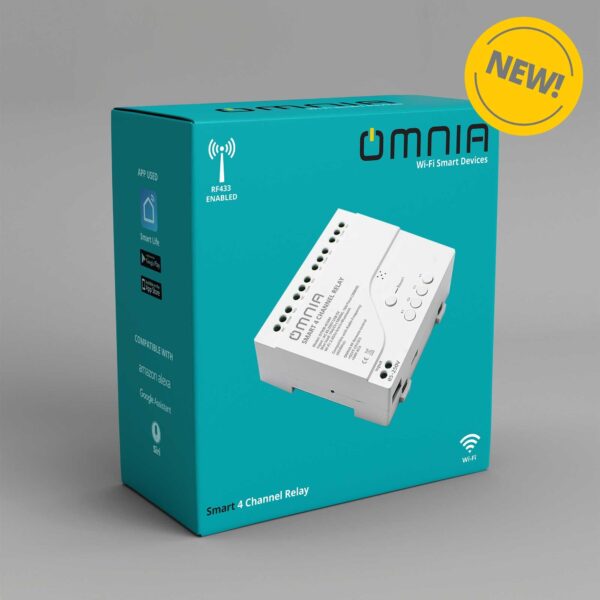 Relay Omnia Inteligente WiFi/RF 4canales