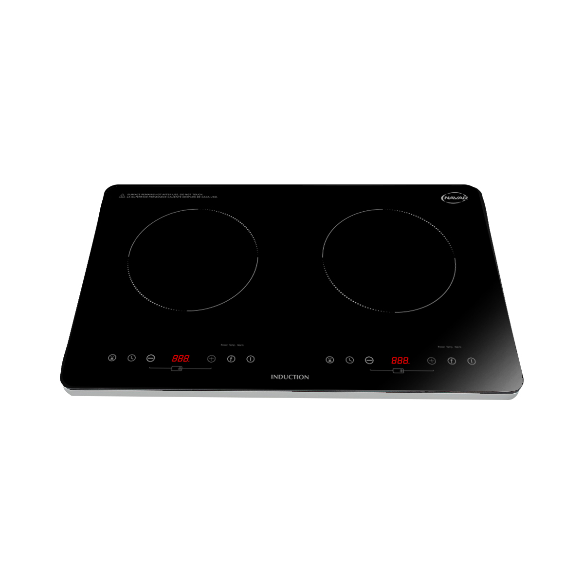 Plantilla de inducción Navar 2 Discos Sobremesa - 1800W - Image 3