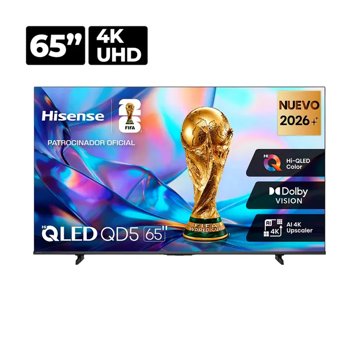 Pantalla QLED Hisense Smart 4K UHD - 65"