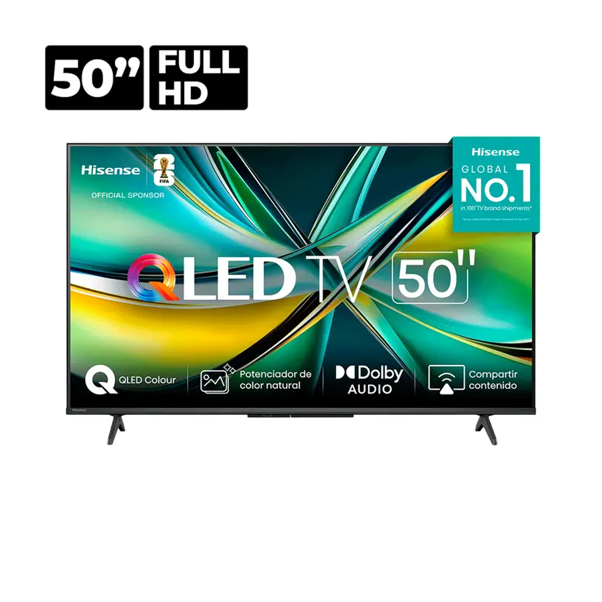 Pantalla QLED Hisense Smart 4K UHD - 50"