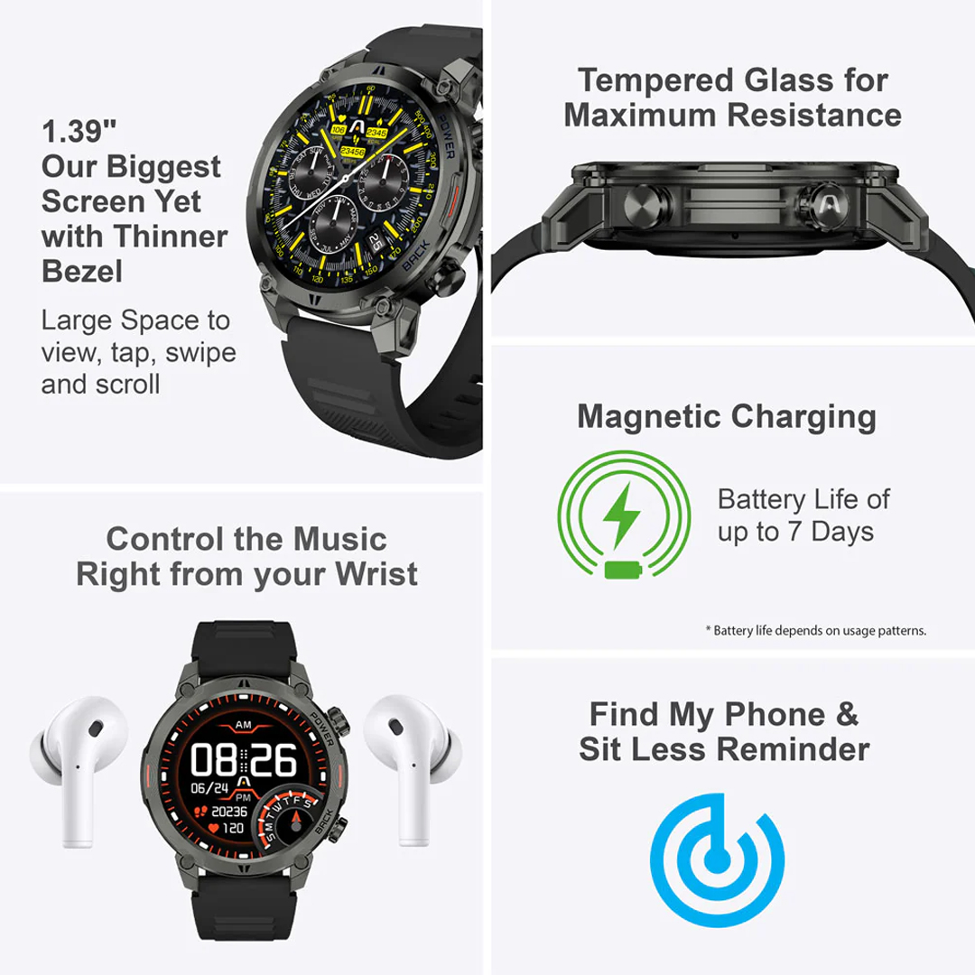 Reloj Inteligente C70 ARGOM Doble Banda- Negro - Image 13