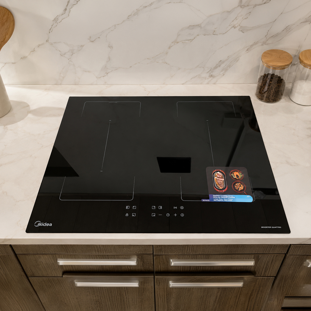 Plantilla de Inducción Midea Empotrable 4 Discos Doble Flex -60cm - Image 8