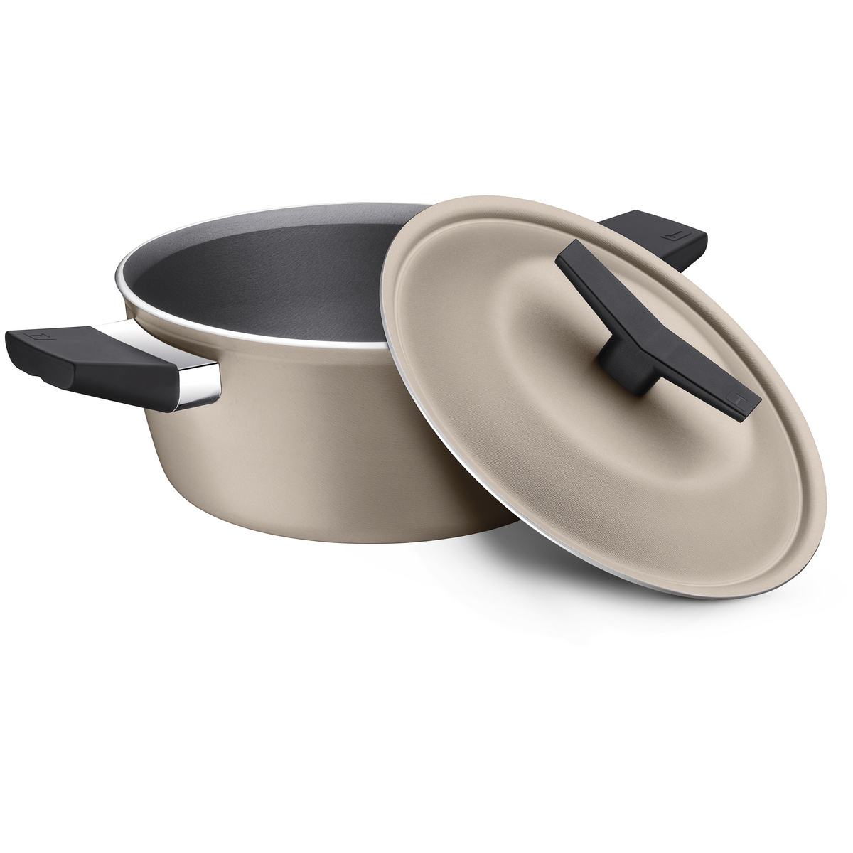 Olla con Tapa Tramontina Antiadherente Starflon Excellent Arena- 24cm - Image 2