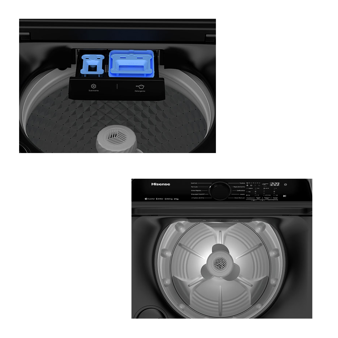 Lavadora automática HISENSE Carga Superior - 27 Kg - Image 11